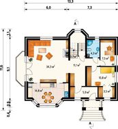 Стильный загородный дом с гаражом на цокольном этаже