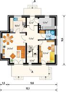 Красивый загородный домик для небольшой семьи