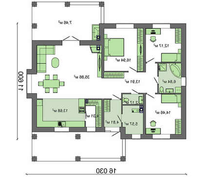 Красивый загородный дом с невероятной террасой и четырьмя спальнями
