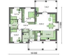 Красивый загородный дом с невероятной террасой и четырьмя спальнями