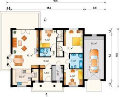 Просторный загородный особняк с четырьмя комнатами