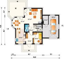 Коттедж с мансардой 11 на 9 площадью более 200 m²