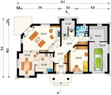 Роскошный двухэтажный особняк необычной планировки