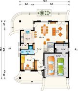 Элегантный загородный дом с мансардой