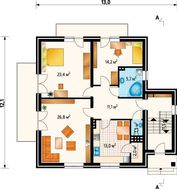 Живописный особняк под натуральной крышей сложной формы