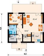 Коттедж в два этажа со светлым экстерьером