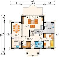 Великолепный светлый коттедж с мансардой