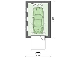 Архитектурный проект гаража 6м на 4м