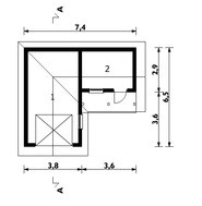 Проект гаража с кладовой