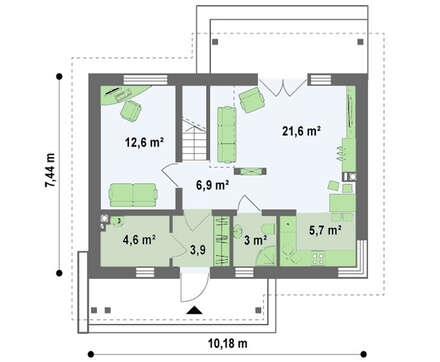 Проект сказочного домика для одной семьи