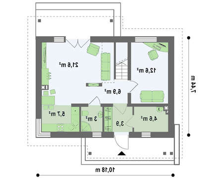 Проект сказочного домика для одной семьи