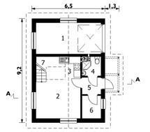Проект гаража с чердаком