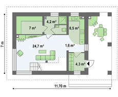 Проект бани с гостевым домиком
