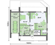 Проект двухэтажного дома для строительства