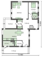 Современный двухэтажный особняк с панорамными окнами