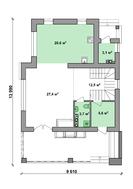 Архитектурный проект ультрасовременного дома на два этажа