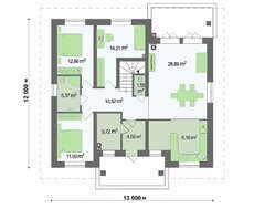 Проект дома с мансардой до 200 m²