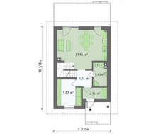 Небольшой классический загородный дом