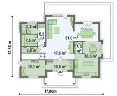 Представительный двухэтажный коттедж