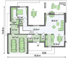 Небольшой особняк представительского класса