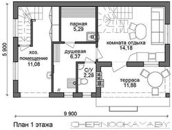 Стильный загородный коттедж для отдыха