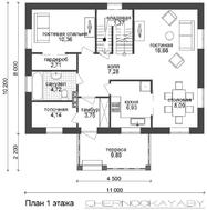 Эффектный коттедж с красивой террасой