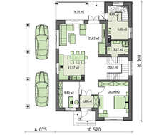 Проект дома с мансардой площадью 225 кв.м