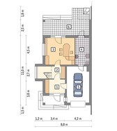 Проект большого и стильного таунхауса на две семьи
