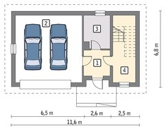 Проект просторного гаража на два авто