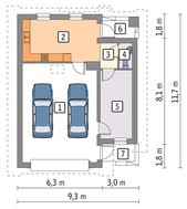 Проект уютного гаража на 2 авто