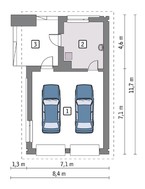 Проект гаража в стиле минимализма