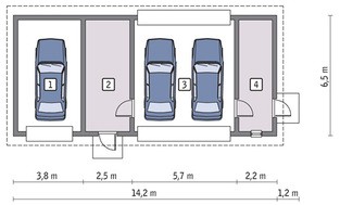 Гараж на 3 авто