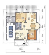 Проект красивого дома с 3 балконами