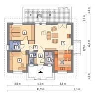 Проект красивого дома на 5 спален