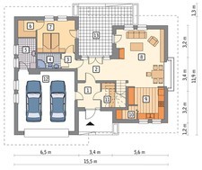 Проект красивой усадьбы на 2 этажа