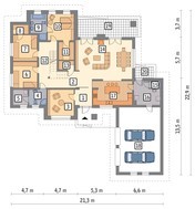 Проект жилого дома на 5 спален
