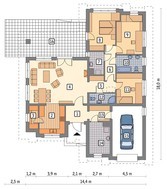 Проект очаровательного дома на 4 спальни