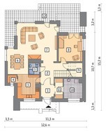 Проект гармоничного двухэтажного дома с балконами