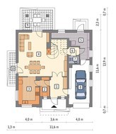 Проект современного особняка на два этажа