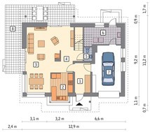 Проект просторного особняка наполненного светом