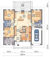 Проект просторного дома на 6 спален