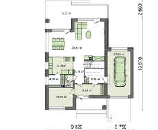 Проект красивого дома на 130 м2