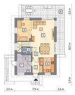 Проект миловидного дома на 5 спален