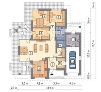 Проект интересного дома натурального направления