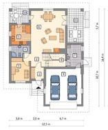 Проект красивого дома с двумя верандами