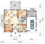 Проект дома в классическом стиле с колоннами