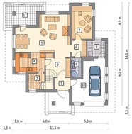 Проект неповторимого дома на два этажа