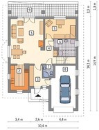 Проект чудесного дома с колоннами