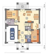 Проект красивого дома с полукруглыми окнами