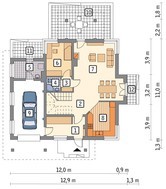Проект чудесного дома с 5 спальнями
